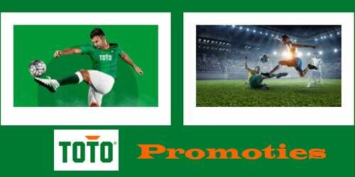 Toto biedt met regelmaat leuke promoties aan zoals Free Bets en Boosted odds